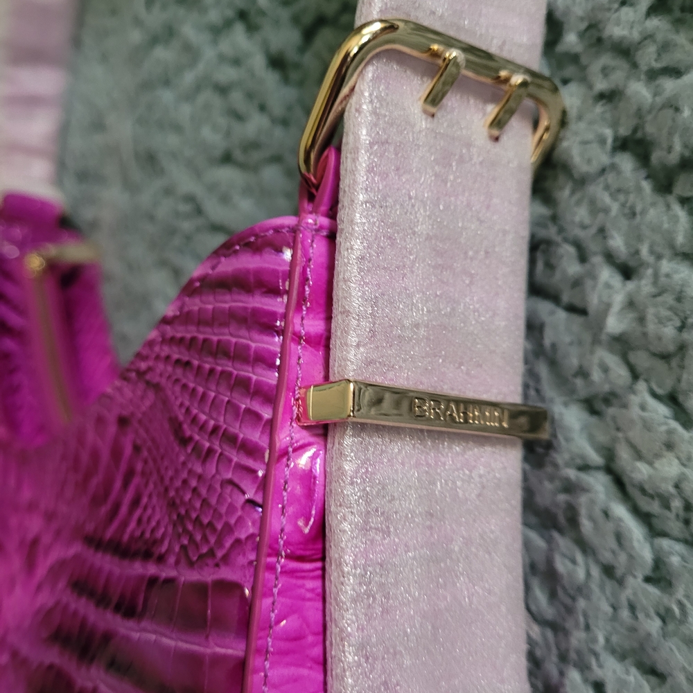 Brahmin Abbott Deep Fuchsia Melbourne Shoulder Bag Nwt - Picture 11 of 16